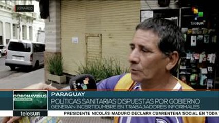 Paraguay: medidas ante COVID-19 afectarán a trabajadores informales