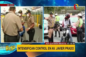 Av. Javier Prado: limitan acceso vehicular en segundo día de estado de emergencia