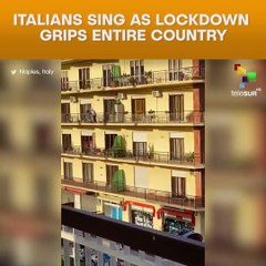 Italians Sing As Lockdown Grips Entire Country