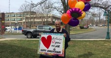Un homme dont l'épouse était cloîtrée dans une maison de retraite a trouvé une idée pour célébrer leur 67ème anniversaire de mariage