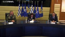 Στο υπουργείο Εθνικής Άμυνας η νέα Πρόεδρος της Δημοκρατίας Κατερίνα Σακελλαροπούλου