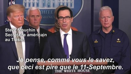 Coronavirus: les compagnies aériennes dans une situation "pire que le 11-Septembre" affirme Mnuchin