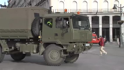 El Ejército se despliega en la Puerta del Sol de Madrid