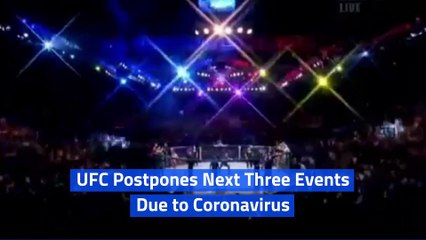 UFC Postpones Next Three Events Due to Coronavirus