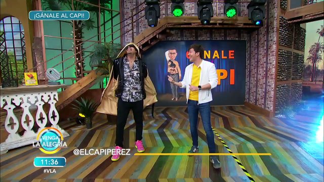 Carmen Baqué sacó sus mejores pasos para enfrentarse en Gánale al Capi. | Venga La Alegría