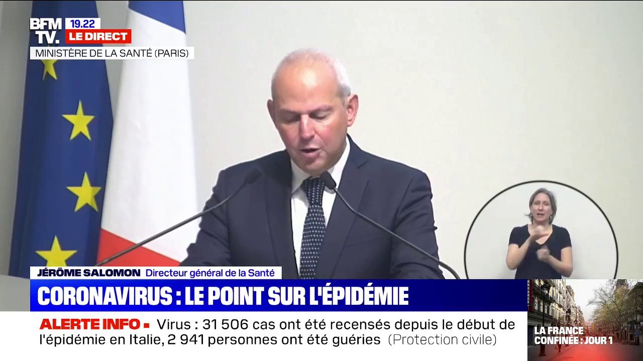 Virus: "Il ne faut mettre de masque si l'on est pas professionnel de santé, il ne faut pas porter de gants", rappelle le directeur général de la Santé
