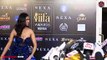 Malavika Mohanan PlungIng Neck Blue Gown At IIFA Awards 2019