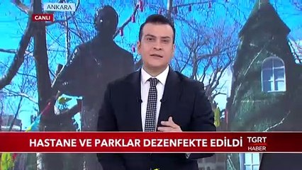 Başkent'te Hastane ve Parklar Dezenfekte Edildi
