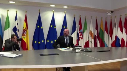 AB liderlerinden video konferanslı koronavirüs toplantısı