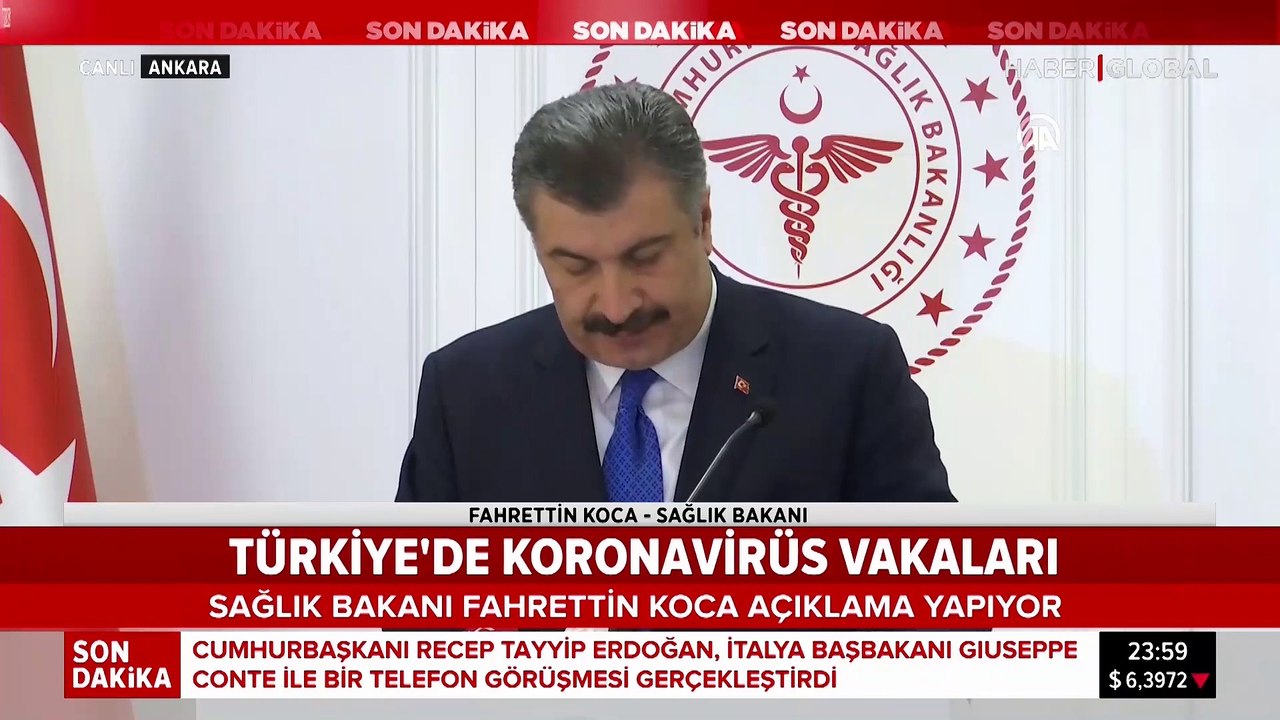 Sağlık Bakanı Fahrettin Koca'dan koronavirüs açıklaması