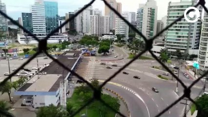 Terceira Ponte vazia na tarde desta terça