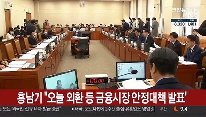 홍남기 "오늘 외환 등 금융시장 안정대책 발표"