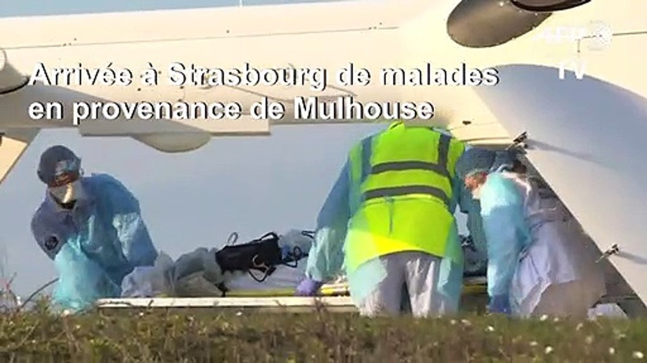 Coronavirus: à Strasbourg, arrivée par hélicoptère de malades en provenance de Mulhouse