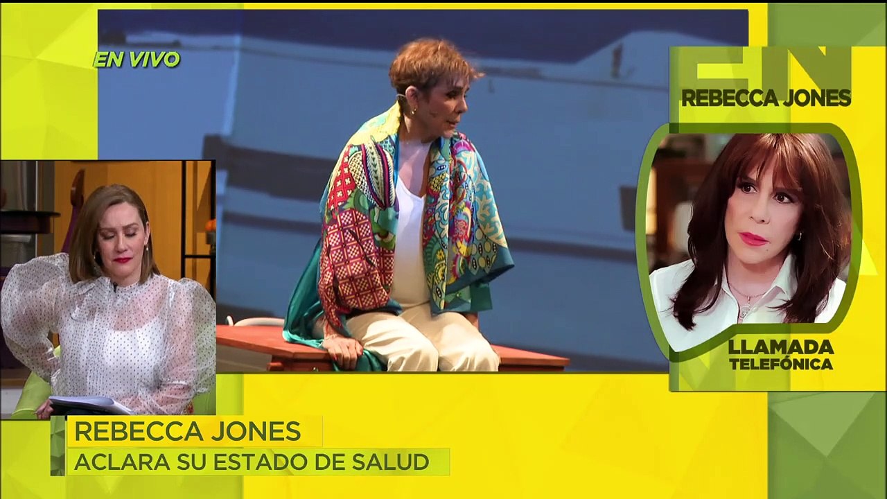 ¡Rebecca Jones niega que el cáncer haya vuelto! La actriz aclaró su estado de salud. | Ventaneando