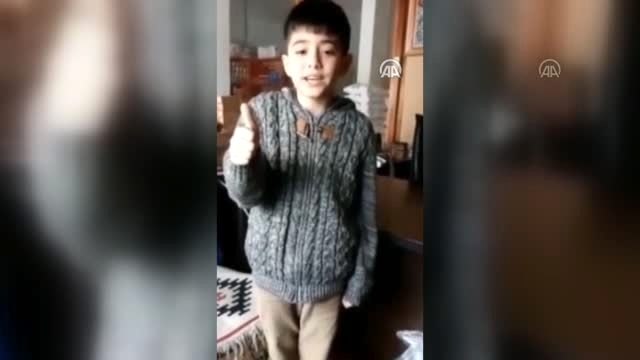 Giresunlu ilkokul öğrencilerinden videolu Evde kal çağrısı