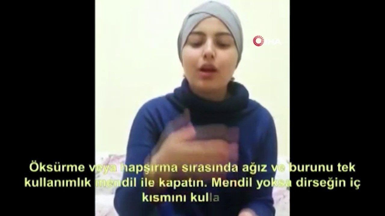 İşaret dili ile Koronavirüs'e karşı alınacak 14 kuralı anlattılar
