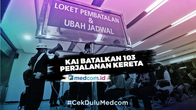 Cegah Penyebaran Virus Korona, KAI Kurangi 103 Perjalanan Kereta
