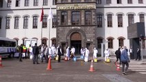 Erzurum'da koronavirüs ile mücadelede özel ekipler iş başında