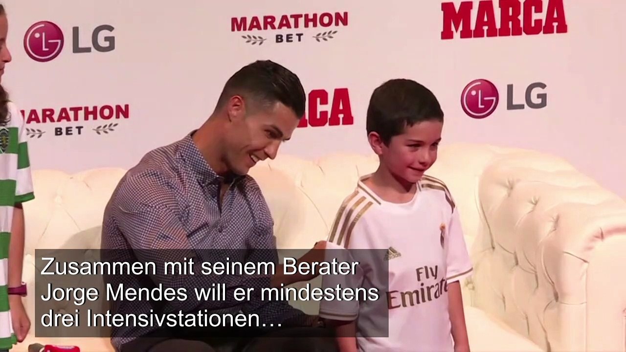 Cristiano Ronaldo finanziert Intensivstationen in Portugal