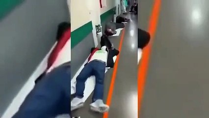 Imagens impactantes mostram o caos em hospital de Madrid