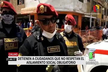 Callao: ciudadanos siguen sin cumplir con el aislamiento social