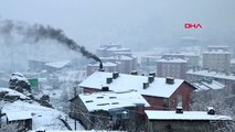 Hakkari'de kar yolları kapattı