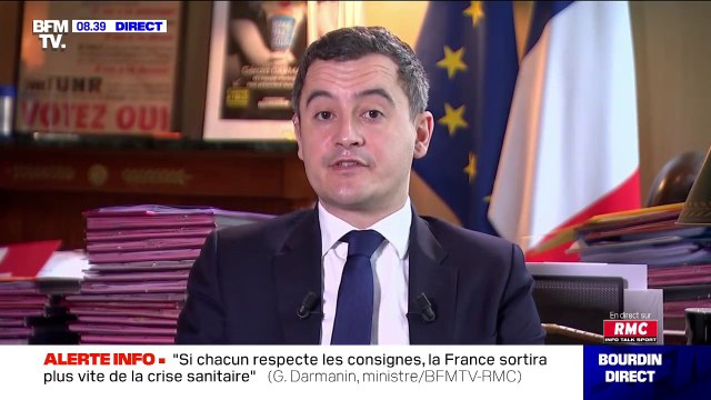 Coronavirus: Après cette crise sanitaire, il faudra réfléchir à refaire venir en France la production de masques, estime Gérald Darmanin