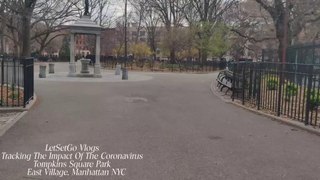 Corona Virus Panic in New York Tompkins Square Park Tour