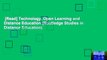 [Read] Technology, Open Learning and Distance Education (Routledge Studies in Distance Education)