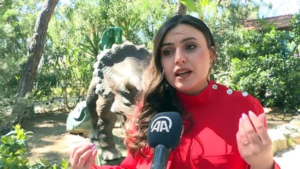 Dinozor maketlerinin yer aldığı Dinopark dezenfekte edildi - ANTALYA
