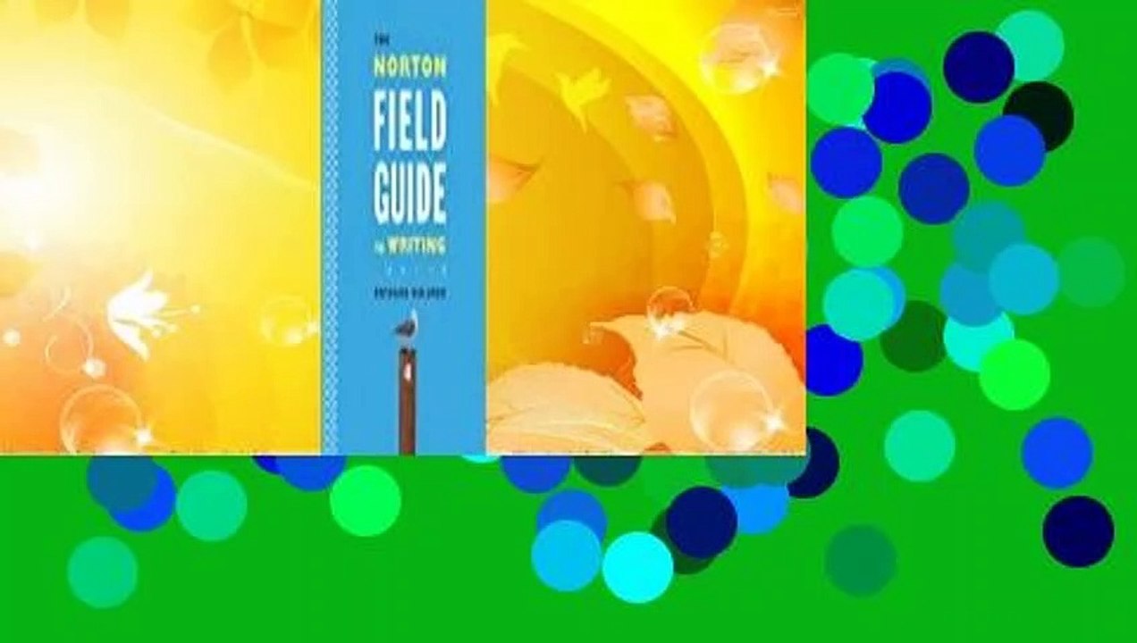 [MOST WISHED]  The Norton Field Guide to Writing