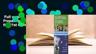 Full version  Exceptional Students: Preparing Teachers for the 21st Century  Review