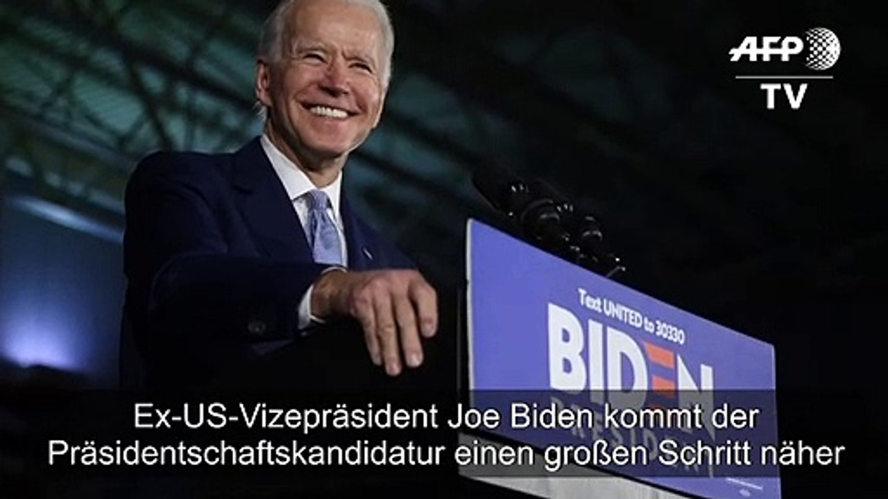 US-Vorwahlen: Biden kommt Kandidatur großen Schritt näher