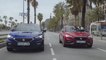 The all-new Seat Leon Sportstourer XCellence Mistery Blue & Seat Leon FR Desire Red