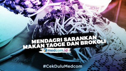 Mendagri Sarankan Konsumsi Taoge Dan Brokoli, Ini Manfaatnya