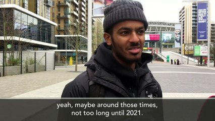 Football fans outside Wembley react to Euro 2020 postponement