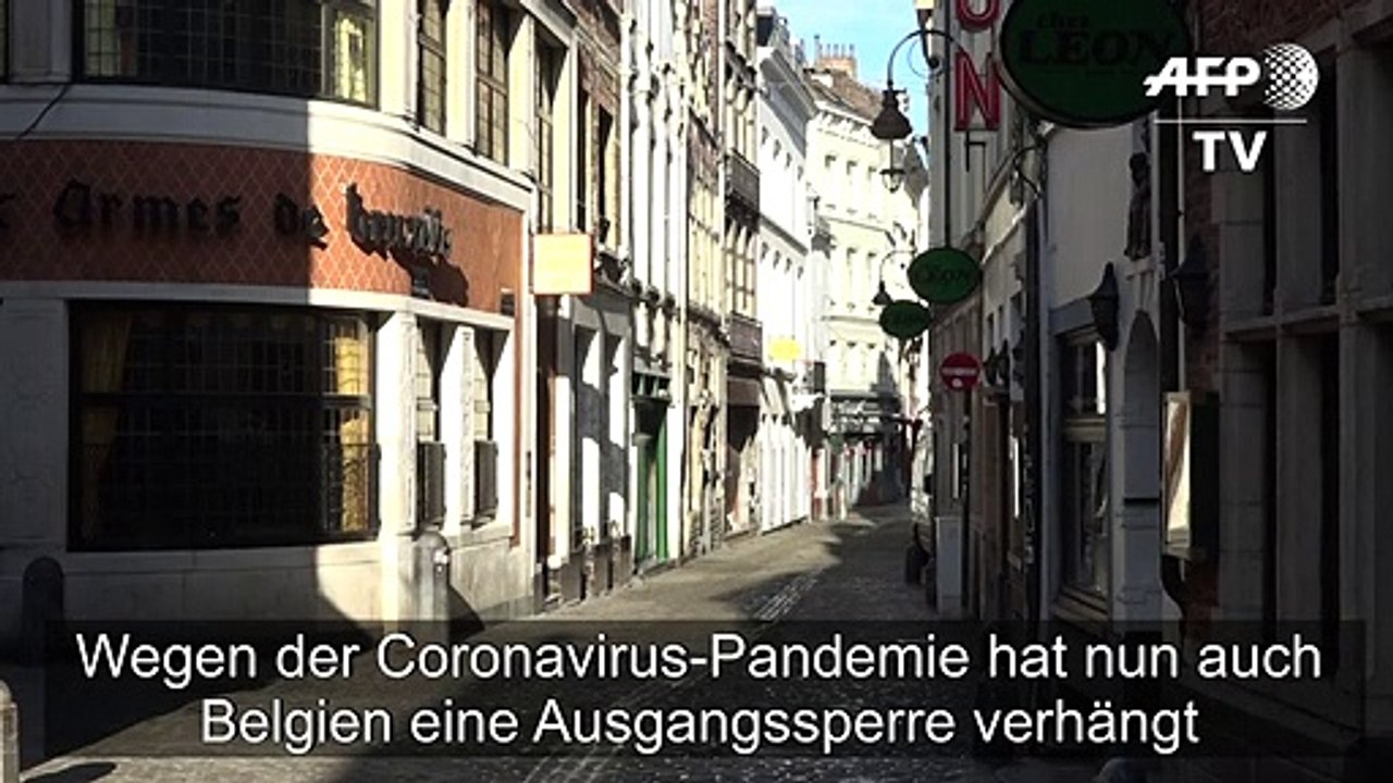Coronavirus-Pandemie: Belgien verhängt Ausgangssperre