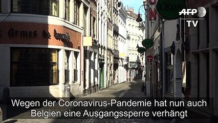 Coronavirus-Pandemie: Belgien verhängt Ausgangssperre