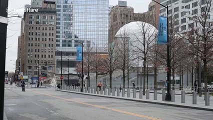 Popular New York City destinations deserted as COVID-19 lockdown kicks in