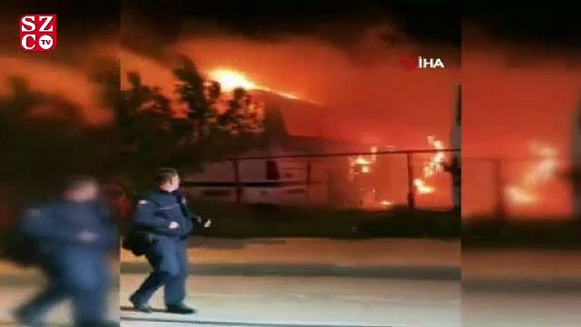 Bodrum’da 2 otobüs cayır cayır yandı