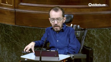 Pablo Echenique comparece en el Congreso de los Diputados
