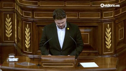 Gabriel Rufián comparece en el Congreso de los diputados