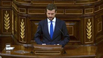 Casado dice a Sánchez que "no está solo" y puede contar con el apoyo del PP