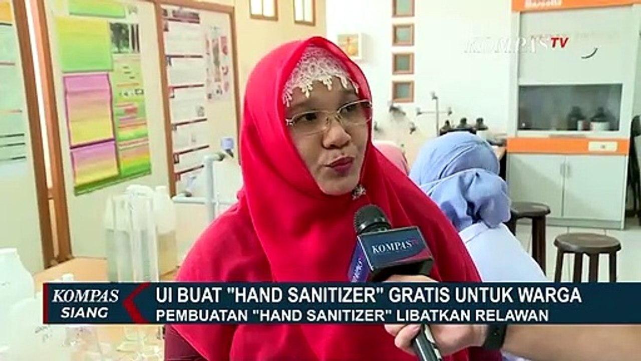 Salut! UI Buat Hand Sanitizer Gratis, Sehari Bisa 800 Botol
