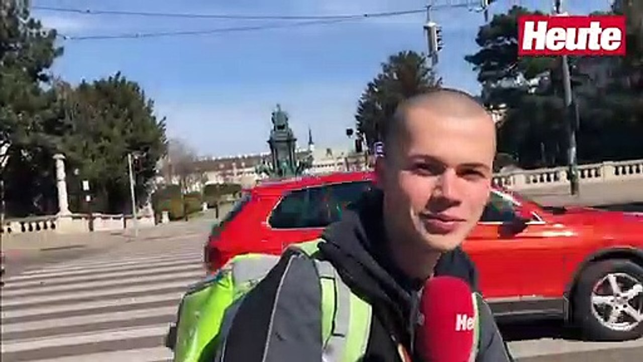 So menschenleer sehen nun die Straßen in Wien aus