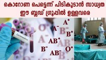 എ രക്തഗ്രൂപ്പുകാരെ പെട്ടെന്ന് വൈറസ് ബാധിക്കുമെന്ന് പഠന റിപ്പോര്‍ട്ട് | Oneindia Malayalam