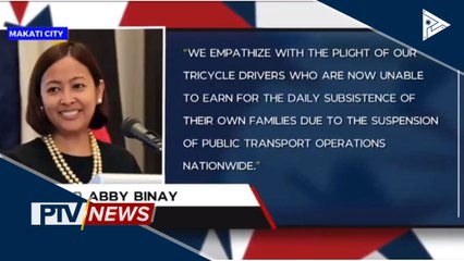 Tricycle drivers sa Makati, binigyan ng tulong-pinansyal