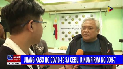 Unang kaso ng CoVID-19 sa Cebu, kinumpirma ng DOH-7