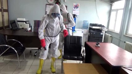 Muş'ta okullar dezenfekte ediliyor