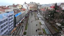 Trabzon meydanında koronavirüs sessizliği